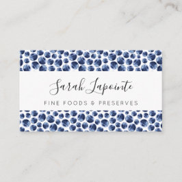 Blåbär Skriv ut Frukt Mönster Visitkort