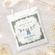 Blåbär Söt Klädstreck Baby Shower