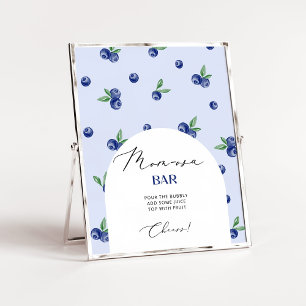 Blåbär, söt Mamma-osa pub Poster
