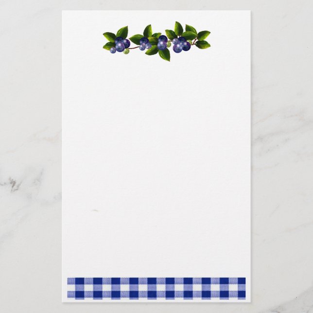Blåbär Stationery Brevpapper (Framsida)