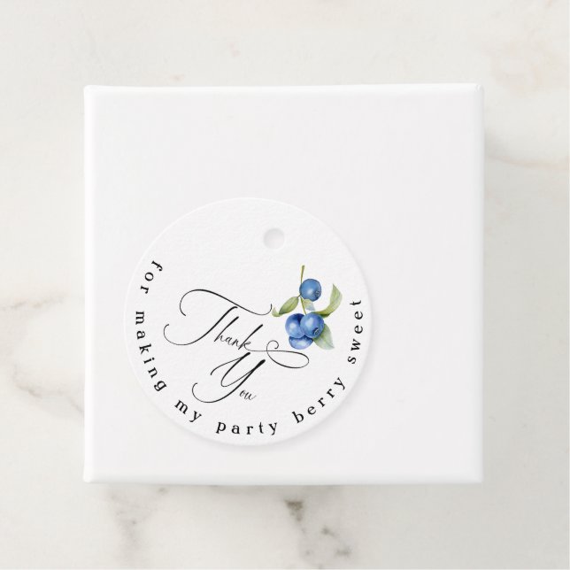 Blåbär, tack. gåvor etiketter (På plats)
