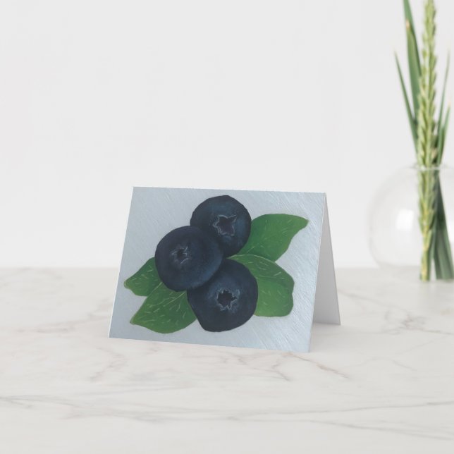 Blåbär Tack Kort (Framsida)