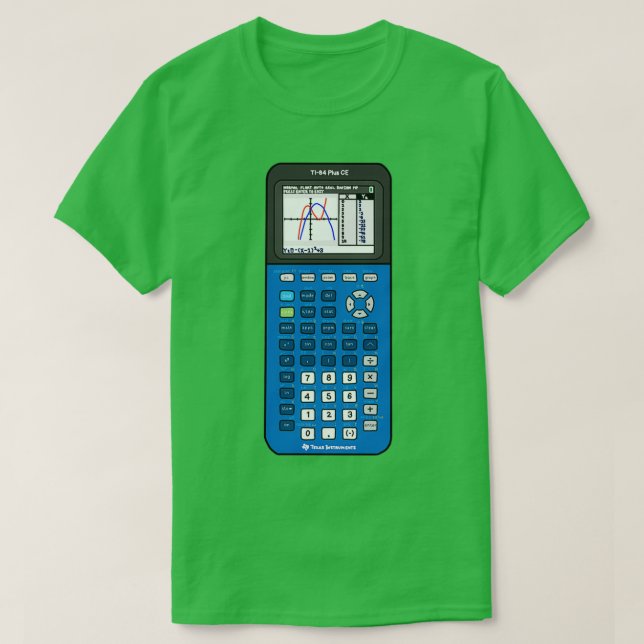 Blåbär TI 84 Calculator T Shirt (Design framsida)