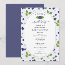 Blåbär Vattenfärg En Söt Bär Bebis Shower