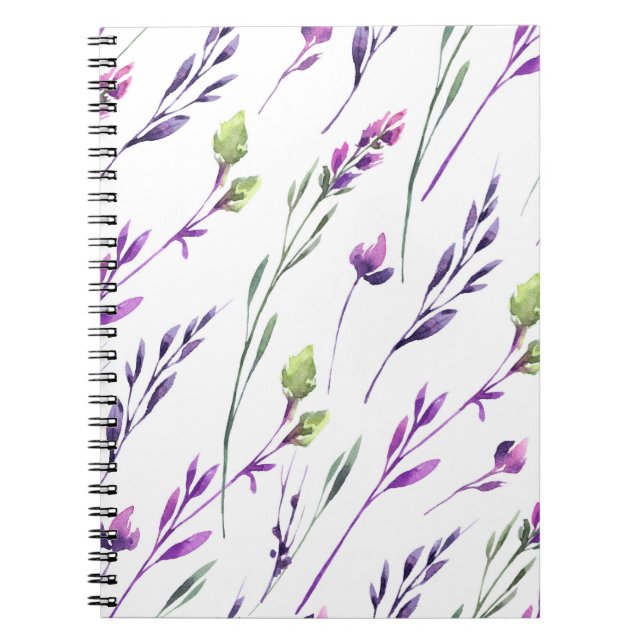 Blåbär Vattenfärgsbok Spiral Anteckningsbok (Framsidan)