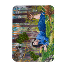 Blåbär Woman Flexible Magnet