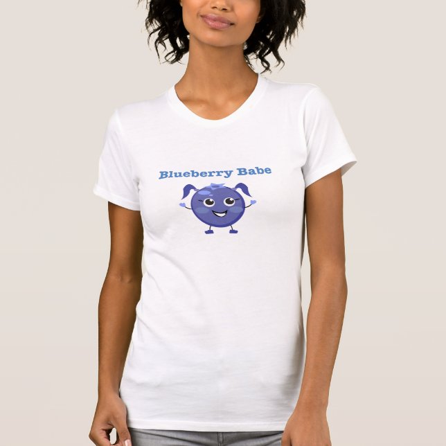 BlåbärBabe! VeganTshirt Tröja (Framsida)