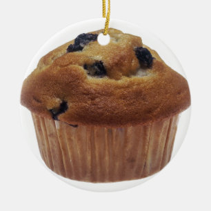 Blåbärmuffin Julgransprydnad Keramik