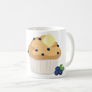 Blåbärmuffin Kaffemugg