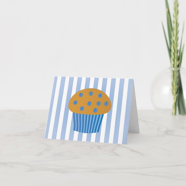 Blåbärmuffin Kort (Framsida)