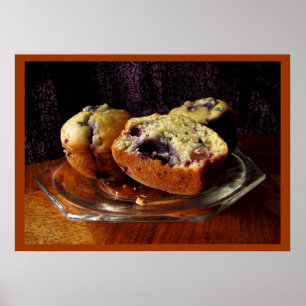 Blåbärmuffiner Poster