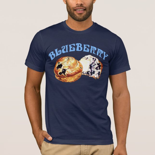 Blåbärmuffiner Tee Shirt (Framsida)