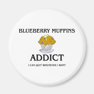 Blåbärmuffinknarkare Magnet
