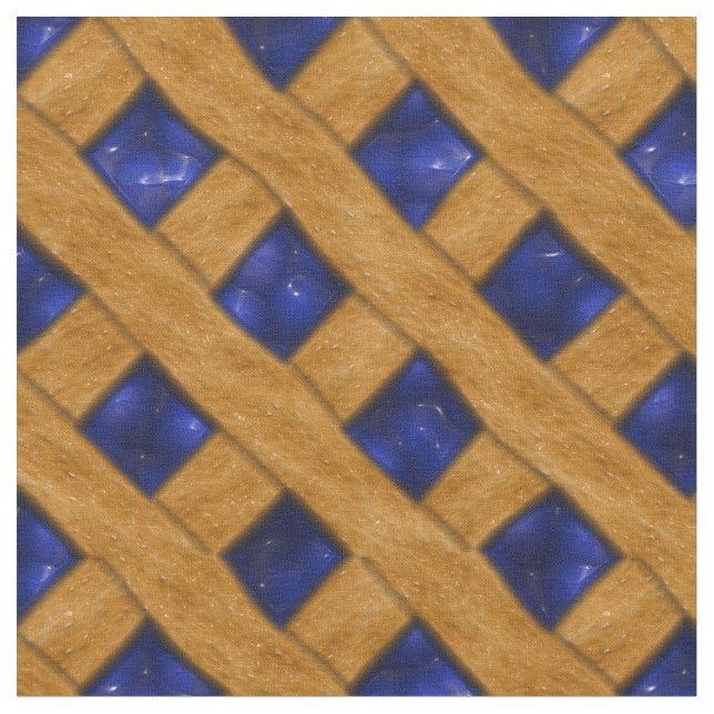 Blåbärpajmönster för bagare tyg (Närbild)