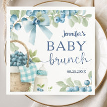 Blåbärs Baby Brunch Bågar & Flaskor Pojke Papper
