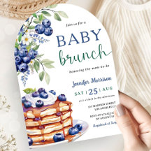 Blåbärs Baby Brunch Pojke Baby Shower Båge