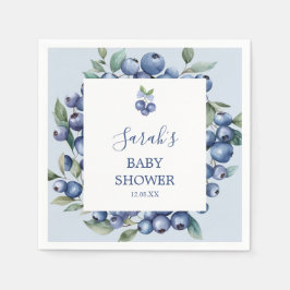 Blåbärs Baby Shower Servetter