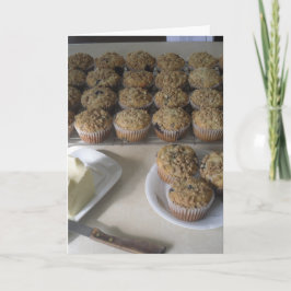 Blåbärs havregryns muffins helgkort