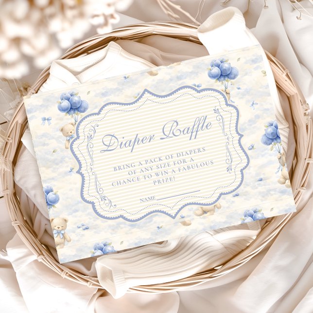 Blåbärsballong Teddy Toalettblöja Lotteri Tilläggskort (Skapare uppladdad)