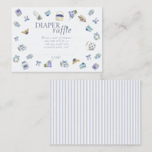 Blåbärsdessert Baby Shower Blöja Lotteri