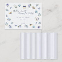 Blåbärsdessert Baby Shower Hur stor är mammas mage