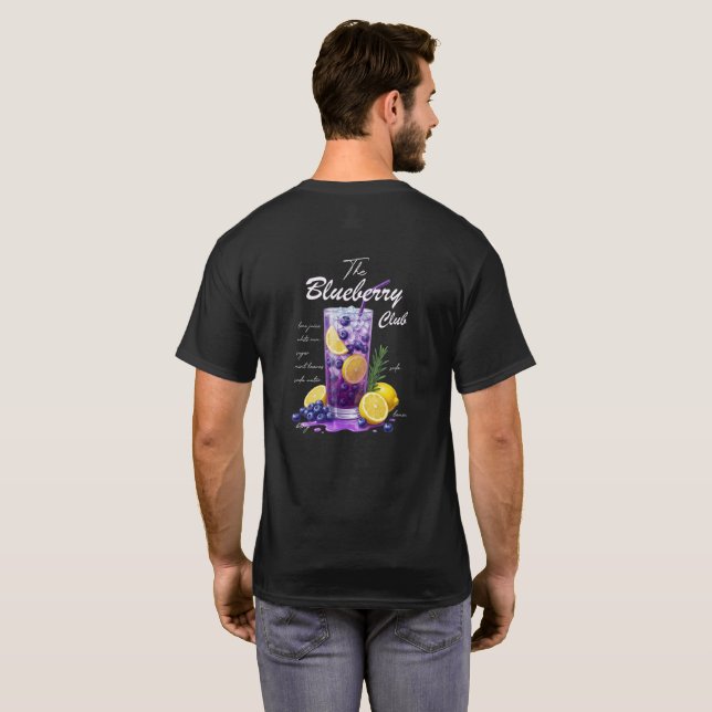Blåbärslemonaddryck Grafik | Sommar Cocktail T Shirt (Hel baksida)