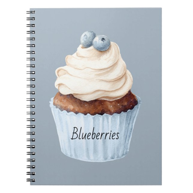 Blåbärsmuffin Anteckningsbok (Framsidan)