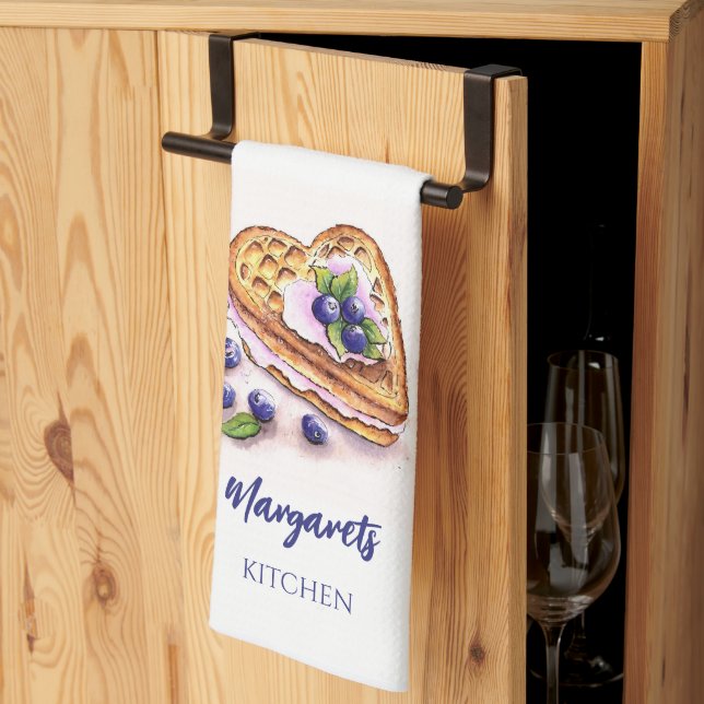 Blåbärspaj Bakduk för köket Kökshandduk (Thirds Fold)