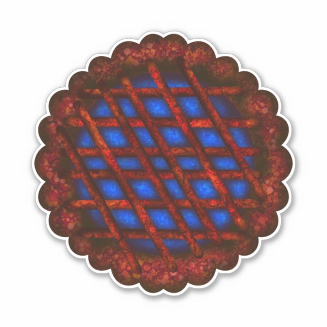 Blåbärspaj Klistermärken (Framsida)