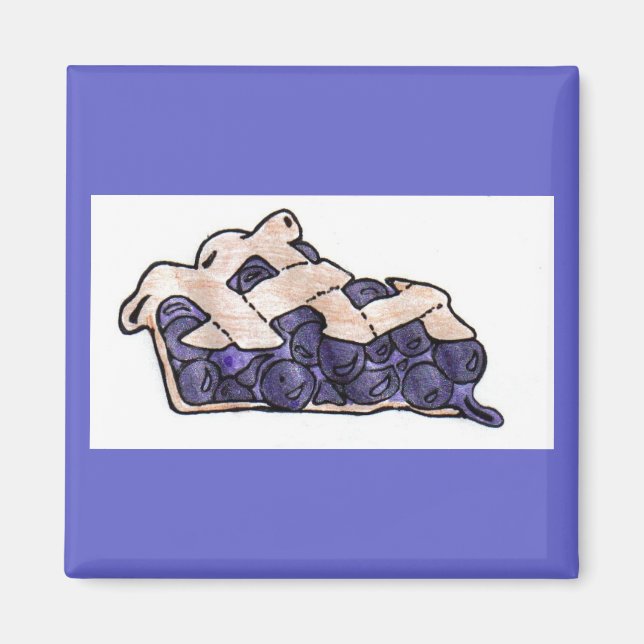 Blåbärspaj Magnet (Framsidan)