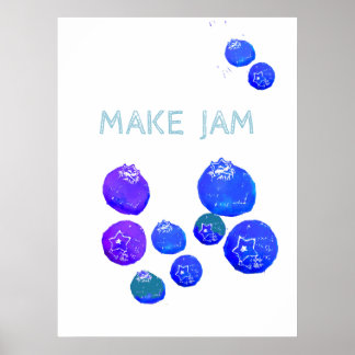 Blåbärsprint Poster