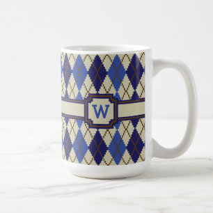 Blåbärsskon Argyle-mugg Kaffemugg