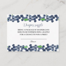 Blåbärsskor Diaper Raffle Berry Sweet