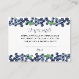 Blåbärsskor Diaper Raffle Berry Sweet Tilläggskort