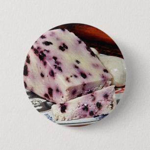 Blåbärvit Stilton Knapp