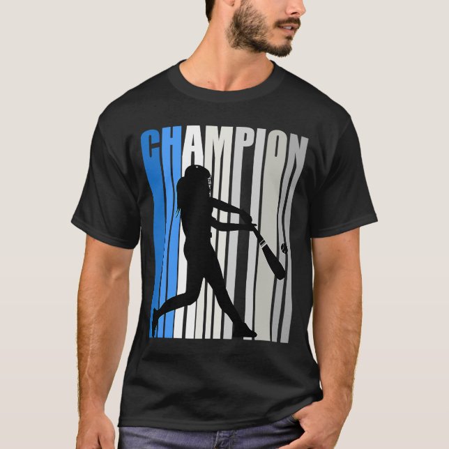 Blåbaskamästare Flickor T Shirt (Framsida)