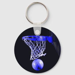 Blåbasketangentkedjor Nyckelring