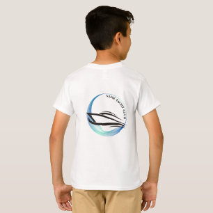 Blåbåtshamn för klubb av marinbåten Namn för sjöma T Shirt