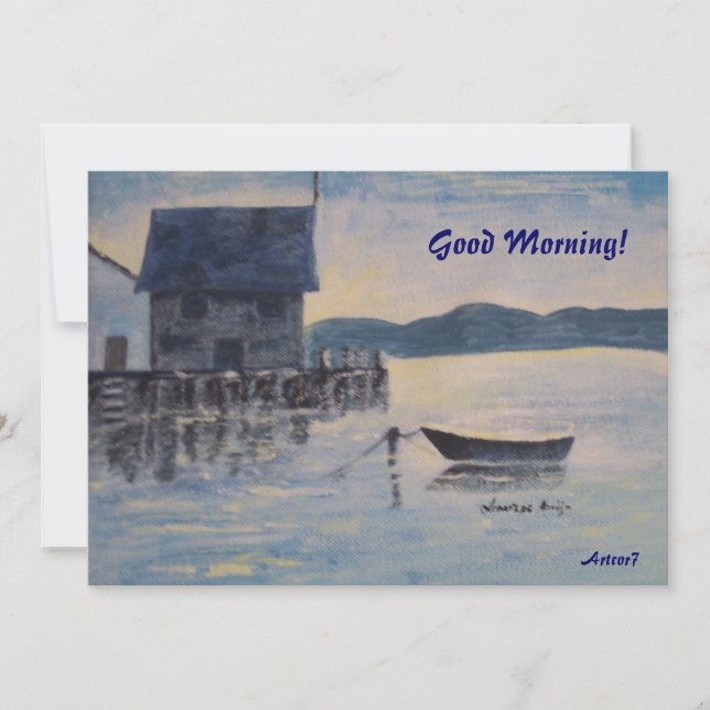 Blåbåtsinbjudningsmeddelande för Pension Inbjudningar (Framsida)