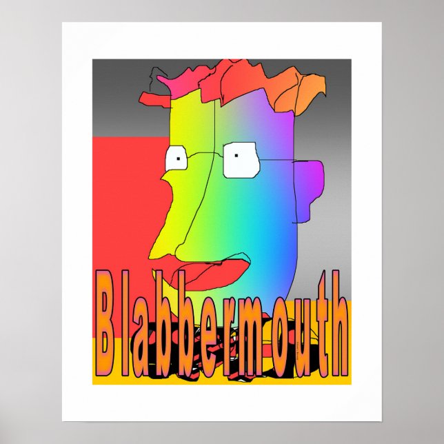 Blabbermouth Funny Poster (Framsidan)