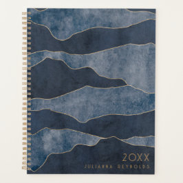 Blåberg av enkel Chic med Guld-accenter