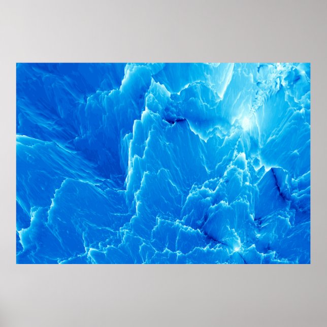Blåberg. Fractal mönster Poster (Framsidan)