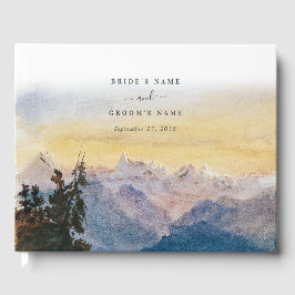 Blåberg i vattenfärg Gräs Bröllop Gästböcker