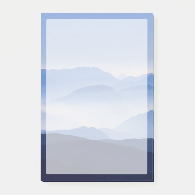 Blåberg Meditative Relaxing liggande scen Post-it Block (Framsida)