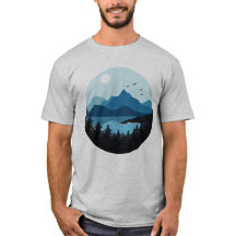 Blåberg och skogscen Silhouette