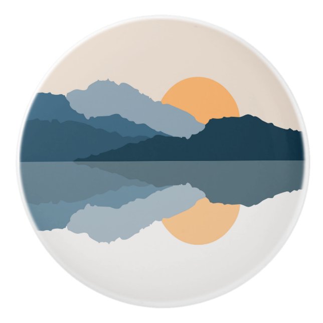 Blåberg som reflekteras i sjö knopp (Framsidan)