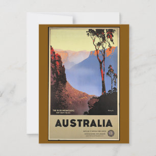 Blåbergen, Australien Vykort