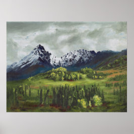 Blåberget längst norrut: Skriv ut Poster