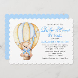 Blåbildsprogram för vattenfärgsbubblor, Nalle, per Inbjudningar