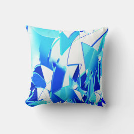 Blåbildsurklipp som vrids oregelbundet kudde